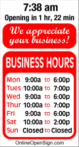 Business Hours for The%20Computer%20Guy